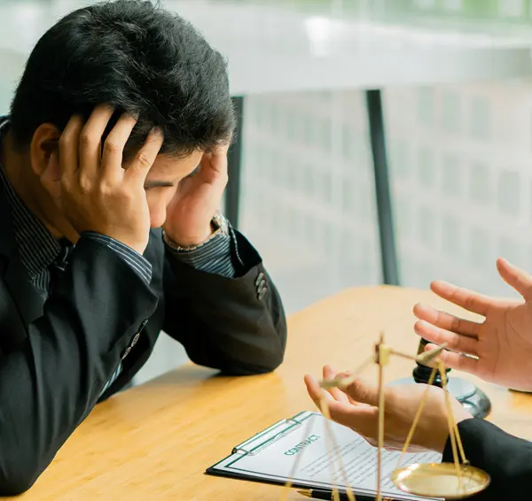 A-businessman-consults-a-lawyer-at-an-office