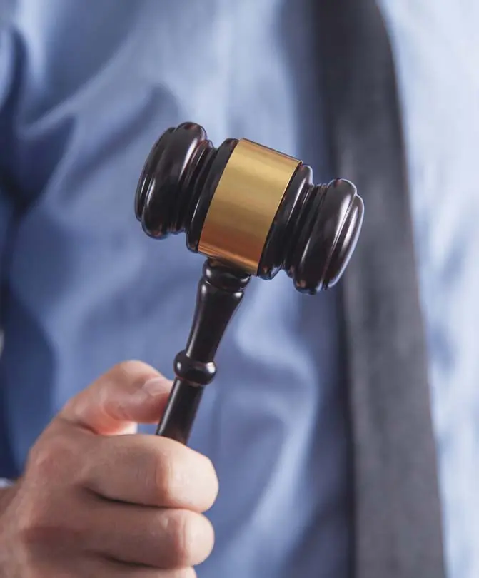 A-lawyer-or-judge-holding-a-gavel