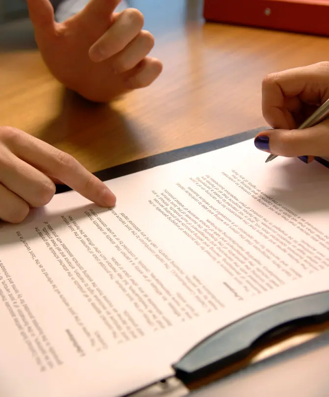 A-male-lawyer-is-working-on-a-legal-case-or-contract