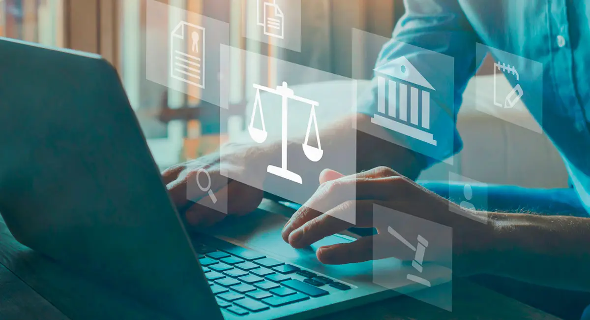 photo illustration concept of employment law