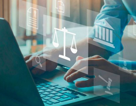 photo illustration concept of employment law